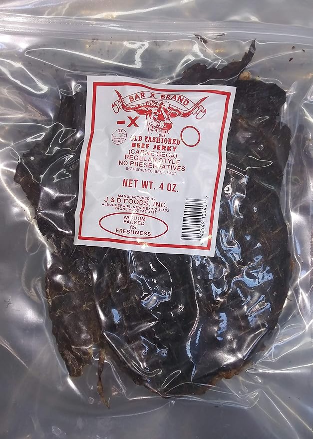 Bar X Brand Old Fashioned Beef Jerky (Carne Seca) (Regular 4 oz)