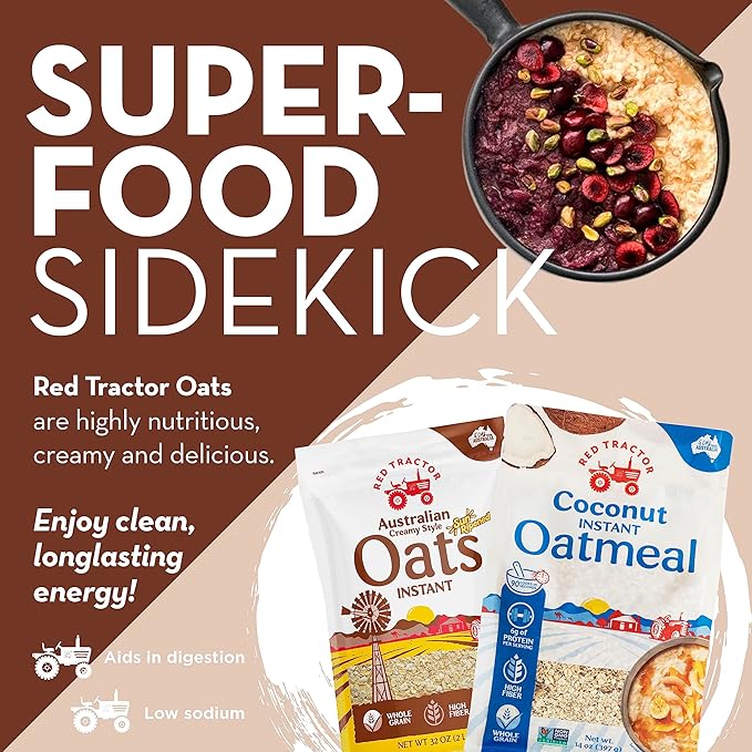 Red Tractor Creamy Style Coconut Instant Oats 400g 1 Pack (1 Pack)