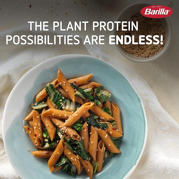 Barilla Chickpea Penne Pasta 8.8 oz (Pack of 10) - Vegan Gluten Free Non GMO &amp Kosher - Made with Plant Based Protein