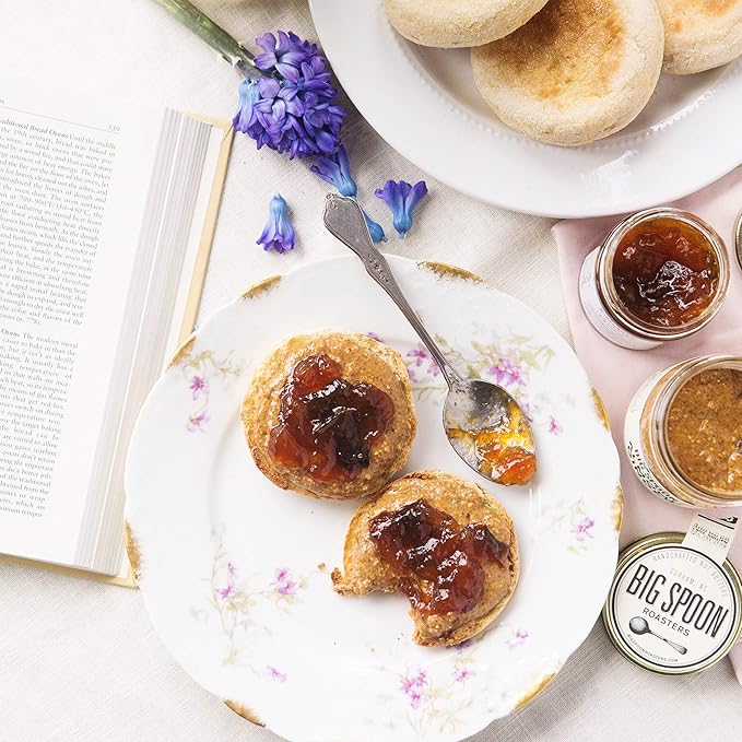 Big Spoon Roasters Dark Chocolate Almond Butter With Sea Salt &amp Raw Honey - Low Sugar Almond Butter - Crunchy &amp Bee-Friendly Almonds - Keto Gourmet Pure Almond Nut Butter - 13 Ounces