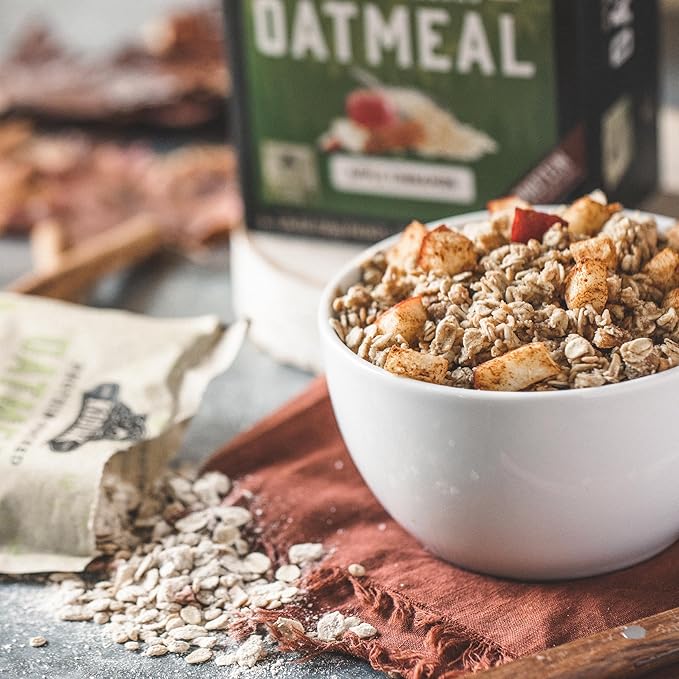 Kodiak Cakes Instant Oatmeal Packets Apple Cinnamon High Protein 100% Whole Grains 6 boxes with 6 packets each (36 packets)