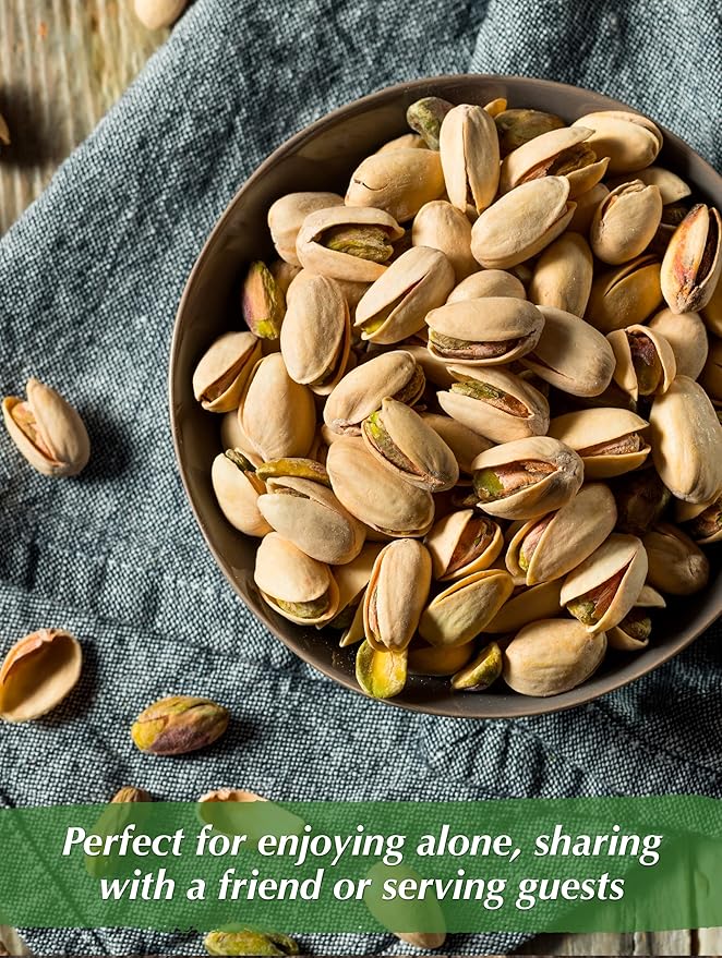 NUTS U.S. – California Pistachios | Roasted &amp Salted | No Wax No Added Color or Flavor | NON-GMO and Natural | Premium Quality Pistachios In Resealable Bags!!! (3 LBS)