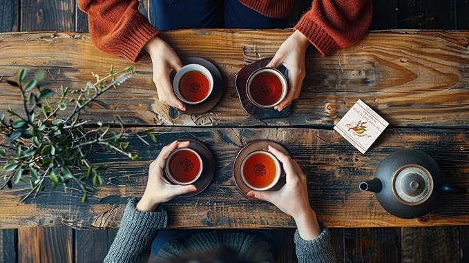 QuaZenTea Premium Black Oolong Tea Loose Leaf 3.5oz (100g) - Vietnamese High Mountain Tea Boldly Roasted Smooth &amp Toasty with Sweet Finish-Coffee Alternative Perfect for Black Tea Lovers