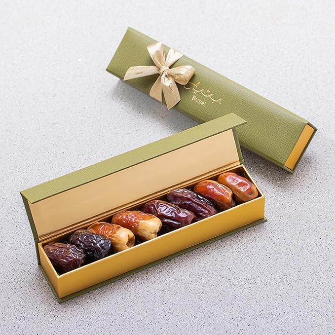Bateel Palm Box – 8 pcs Premium Plain Dates | Luxury Dates Gift Box | Ideal for Eid Ramadan Corporate Gifts