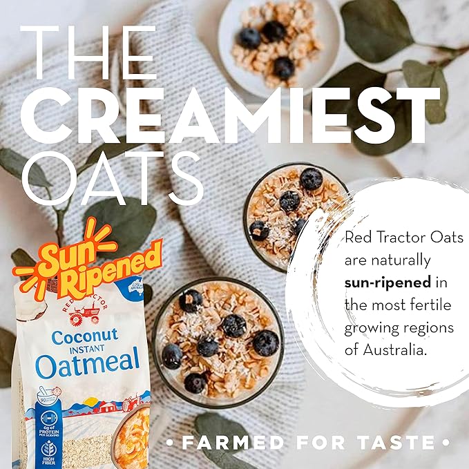 Red Tractor Creamy Style Coconut Instant Oats 400g 1 Pack (1 Pack)