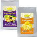 NAM HUY Vietnam's Dried Mango and Dried Mixed Fruit Snacks Original Taste of Vietnamese Fruits No-Added Sugar or Preservatives Delicious Crispy Texture HACCP &amp Halal Certificate (Total 48Oz)