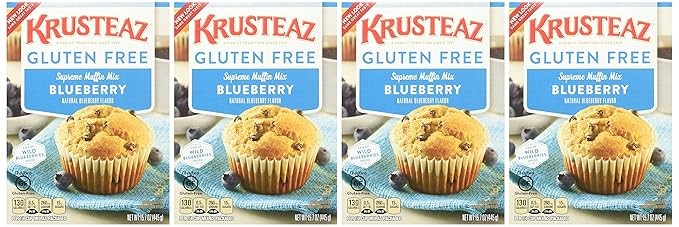 Krusteaz Wild Blueberry Supreme Muffin Mix 17.1 Oz. Box (4 Pack)