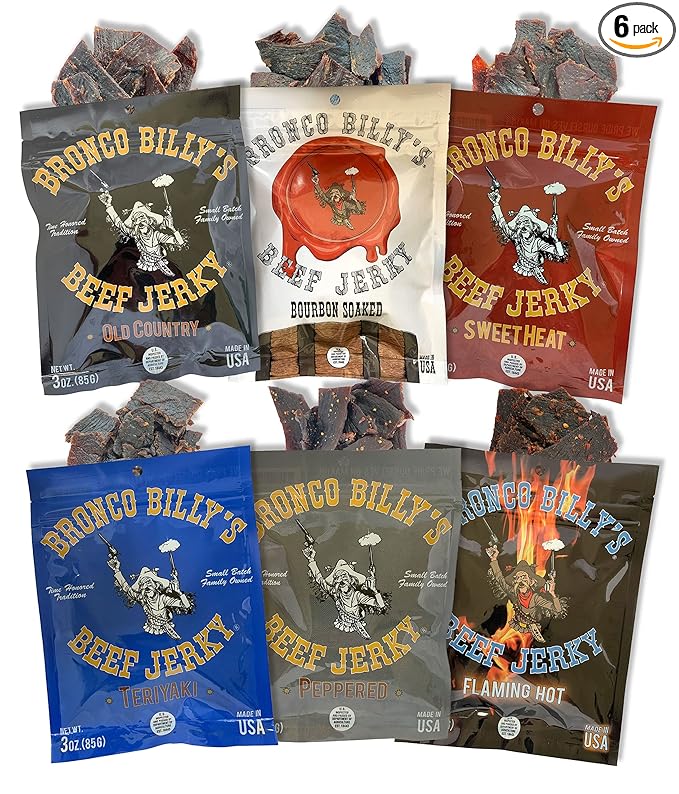 Bronco Billy's Beef Jerky 6 Pack Sampler