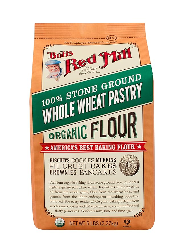 Bob's Red Mill Organic Pastry Flour Whole Wheat 5 lb