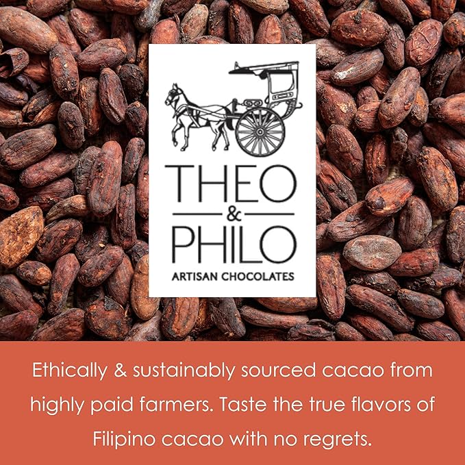 Theo &amp Philo Black Sesame 65% Dark Chocolate 3 Pack - Filipino Chocolate - Bean-to-Bar Direct Sourced Made at Origin Single Origin Woman Owned BIPOC Owned Award Winning - Vegan - Bundle