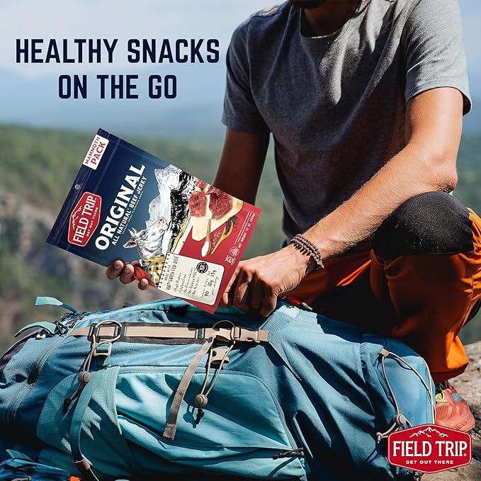 Field Trip Beef Jerky Gluten Free Jerky Low Carb Healthy High Protein Snacks with No Nitrates Made with All Natural Ingredients Original 12oz Bulk Bag