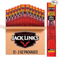 Jack Link's Beef Steak Sweet &amp Hot - Protein Snacks Meat Snack with 14g of Protein Made with 100% Beef Individually Wrapped Bulk Snack Pack - 2 Oz. (12 Count)