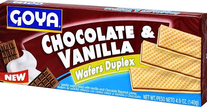 Goya Foods Chocolate &amp Vanilla Wafers 4.9 Ounce (Pack of 24)