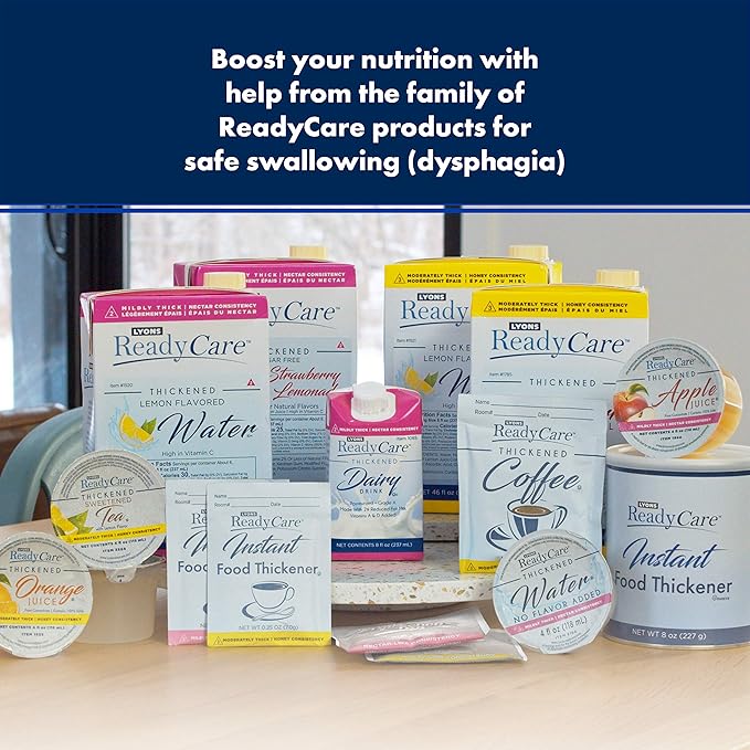 Lyons ReadyCare Instant Food Thickener Packets - Honey Consistency Level 3 Moderately Thick (100 Pack)