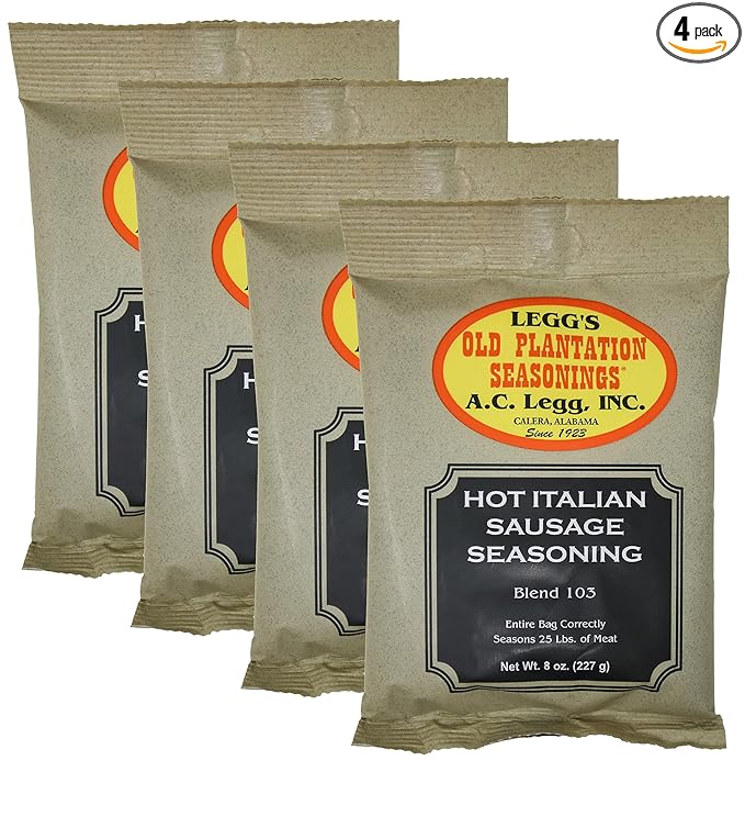 A.C. Legg Hot Italian Sausage Seasoning - PACK OF 4