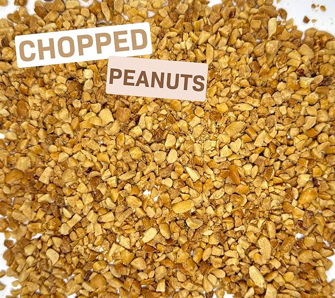 Chopped Peanuts Crushed Peanuts Unsalted Peanuts No Salt Chopped Nuts Ice Cream Toppings Dessert Toppings- 5 Pounds Resealable Bulk Bag