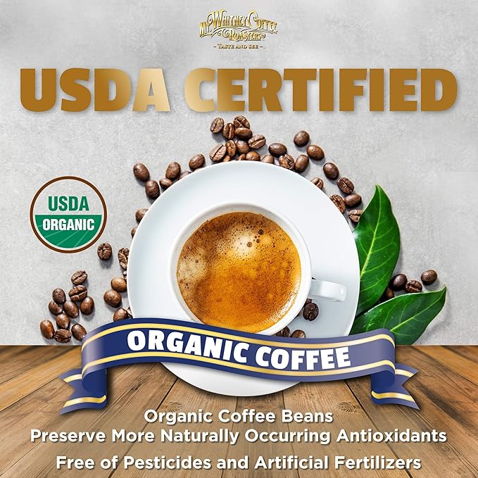 Mt. Whitney Organic Shade Grown Low Acid Coffee from Peru (Whole Bean 5 Lb)