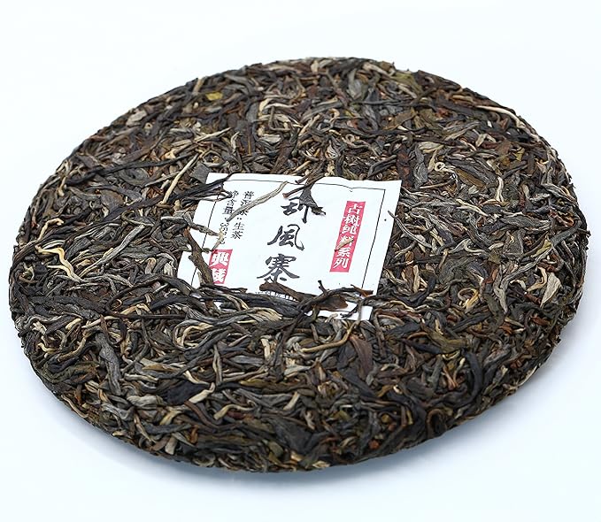 Yunnan Pu'er Tea 357 Grams Raw (Gua Feng Zhai) Raw PU'ER Aged Fermented Puerh Tea Chinese Sheng Black Tea for Daily Drink and Gift