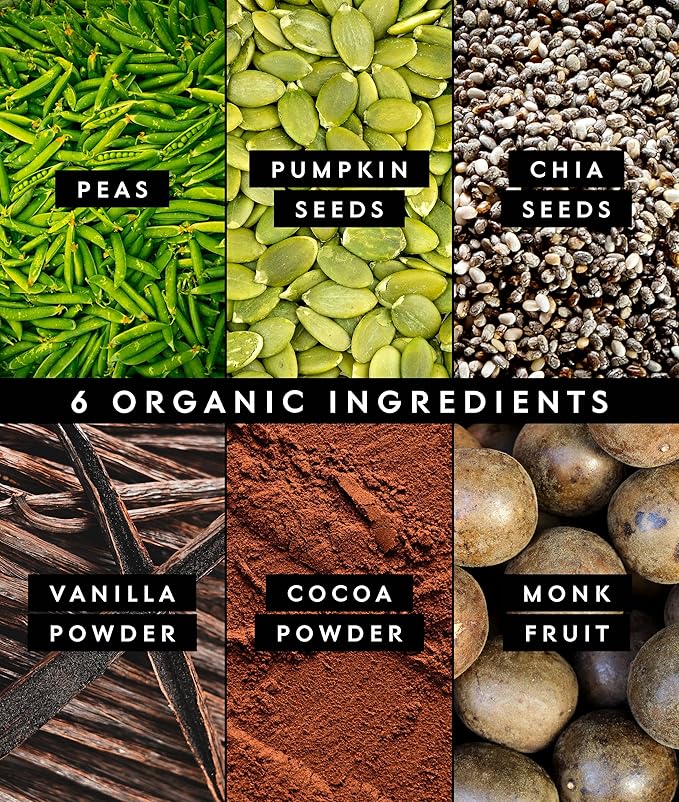Truvani Vegan Pea Protein Powder | Chocolate | 20g Organic Plant Based Protein | 10 Servings | Keto | Gluten &amp Dairy Free | Low Carb | No Added Sugar