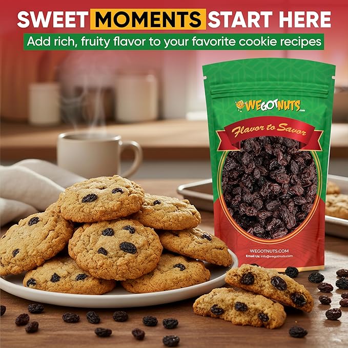 Dried Dark Raisins 5 lb in Resealable Bag • Natural and Healthy Snack Premium Quality