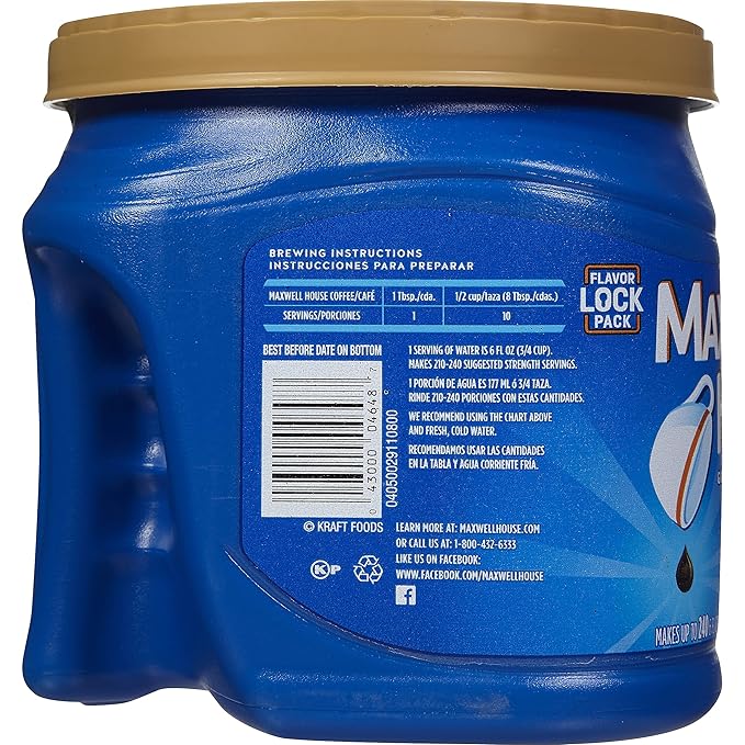 Maxwell House 04648 Coffee Regular Ground 30.6 oz Canister