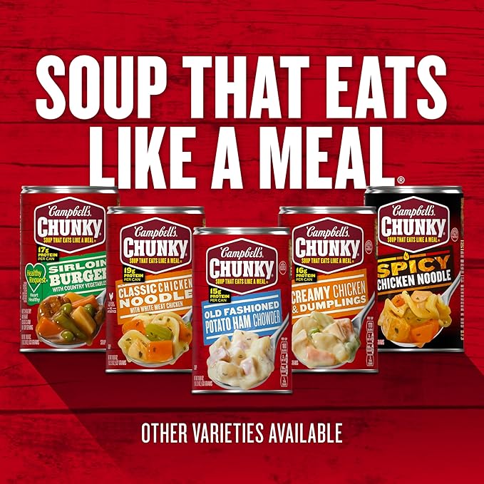 Campbell's Chunky Soup Healthy Request New England Clam Chowder 18.8 Ounce Can (Case Of 12)