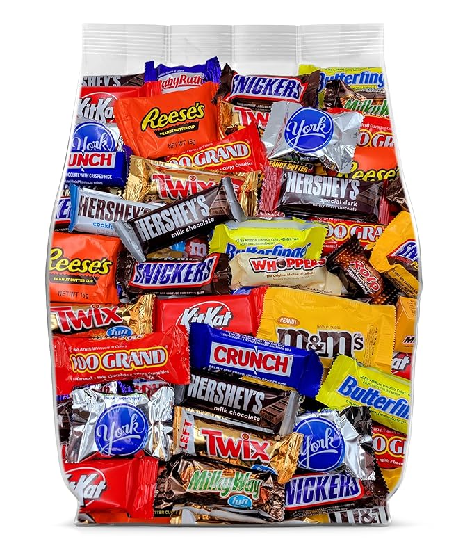 Assorted Chocolate Candy Variety Pack - 5lb Easter Candy Bulk Chocolate Candy Individually Wrapped - Bulk Candy Assortment for Easter Baskets Party Favors Office Snacks &amp Candy Bowls - 5 Pounds