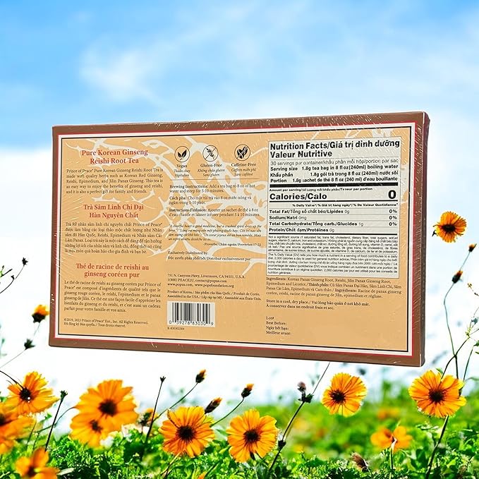 Tea Products (2 PACKS KOREAN GINSENG REISHI ROOT TEA)