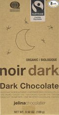 Jelina Chocolatier Fair Trade Dark Chocolate Bar 72% 3.52 Ounce (Pack of 8)