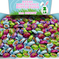 Reese Peanut Butter Eggs Bulk 2 Lb Mini Milk Chocolate Peanut Butter Half Eggs Candy Foil Wrapped in Pastel Spring Colors Great for Easter Baskets Egg Hunts