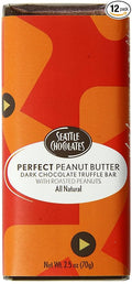 Seattle Chocolates Bar Perfect Peanut Butter 2.5-Ounce (Pack of 12)