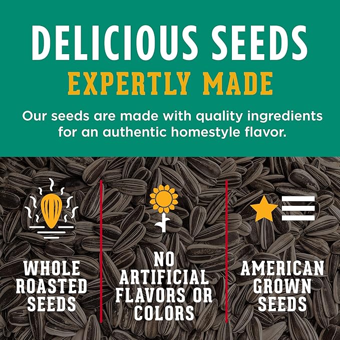 DAVID SEEDS Sour Cream &amp Onion Jumbo Sunflower Seeds Keto Friendly 5.25-oz. Resealable Bag (Pack of 12)