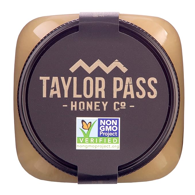 Taylor Pass Honey Co Creamed Clover Honey | Raw Creamed New Zealand Honey | Naturally Sweet &amp Velvety | Non-GMO Halal B Corp Certified | BPA-Free Jar | 1 lb 1.6 oz