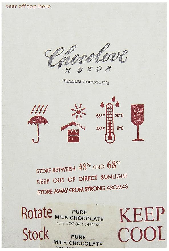Chocolove Pure Milk Chocolate Mini Bar 1.3000-ounces (Pack of 12)