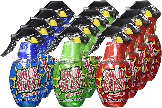Kidsmania Sour Blast Candy Spray Grenades 12 Count