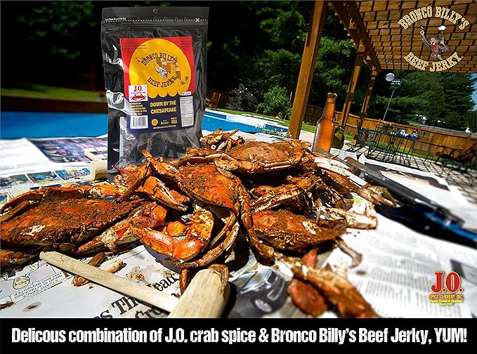 Bronco Billy's Beef Jerky Down By The Chesapeake Half Pound Resealable Bag