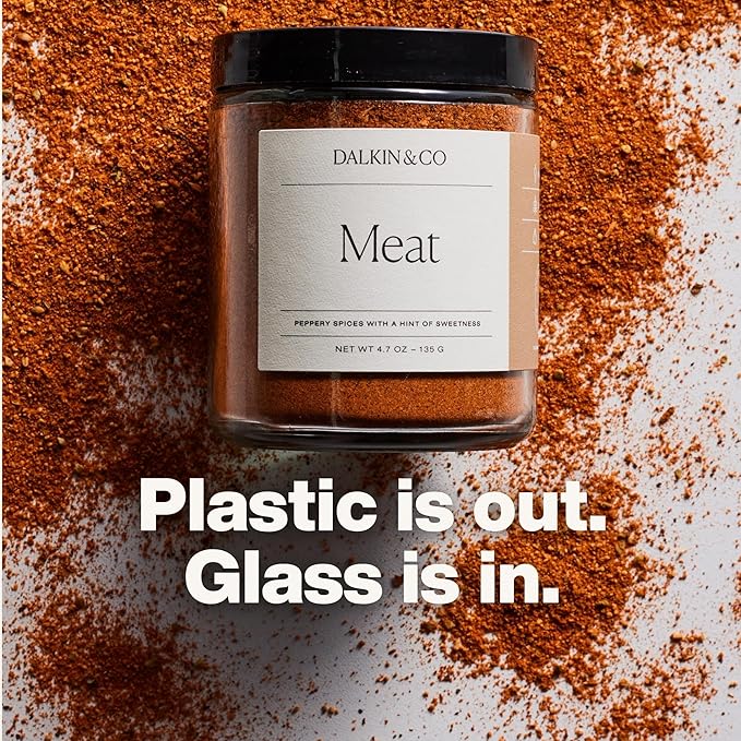 Dalkin &amp Co. Meat Chipotle Brown Sugar Cumin &amp Garlic Blend Smoky Sweet Cooking Seasoning Rub for Pantry &amp Kitchen Eco Friendly Reusable Jar Clean Flavor with No Fillers or Additives