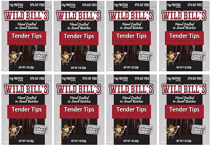 Wild Bill’s 16-Piece Sampler Tool Box (includes beef jerky bacon jerky and pork belly bites)