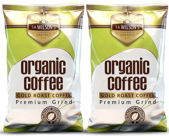 SA Wilson’s Coffee Enema – Organic Enema Coffee – USDA Organic Ground Coffee – High Caffeine &amp High Palmitic Acid for Liver Detox Colon Cleanse Digestion &amp Energy Support – Enema Detox Suppo