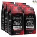 Community Coffee Dark &amp Bold Espresso Blend Dark Roast Whole Bean Coffee 11 Ounce Bag (Pack of 6)