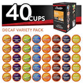 Brooklyn Beans Coffee Pods Assorted Decaf Variety Pack - Compatible with Keurig K Cup Brewers Including 2.0 Coffee Makers 40 Count Perfect for Decaf Coffee Lovers