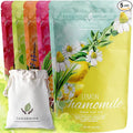 Gardenika Loose Leaf Tea Set Herbal Caffeine-Free Set - Rooibos Spearmint Chamomile Hibiscus Tulsi Turmeric Ginger Teas – 5 Pack Assortment (10 oz)