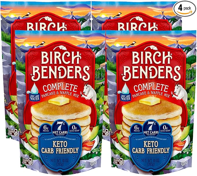 Birch Benders Keto Pancake and Waffle Mix 10 oz. (Pack of 4)