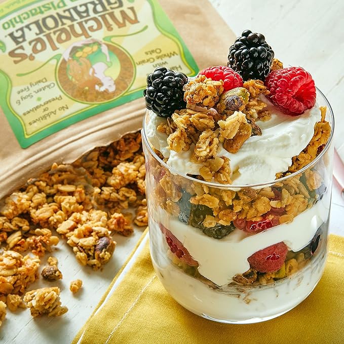 Michele's Granola Lemon Pistachio Handmade Whole Grain Vegan Gluten-Free &amp Non-GMO 36oz Resealable Bag