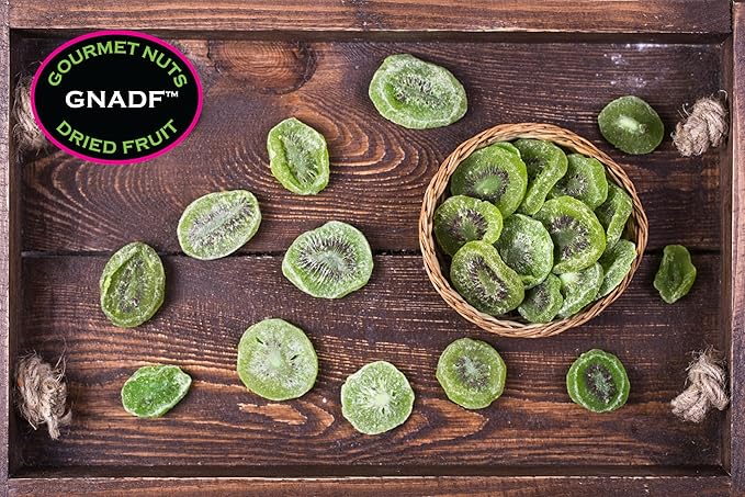 GNADF | Dried Sweetened Kiwi Slices | Available in 5 10 25 Lb. Sizes | Gourmet Nuts And Dried Fruit | (10 lbs)