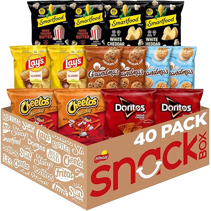 Frito-Lay Ultimate Snacktime Mix with Grandma's and Classic Snacks 0.6 ounces  (Pack of 40) (Packaging May Vary)