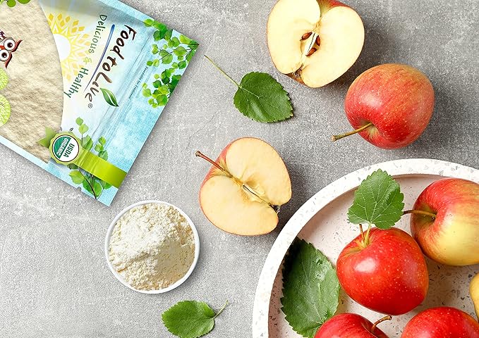 Food to Live Organic Apple Juice Powder 1 Pound - Non-GMO Unsulfured Raw Vegan Bulk Great for Juices Smoothies Yogurts and Instant Breakfast Drinks No Added Sugar No Sulphites