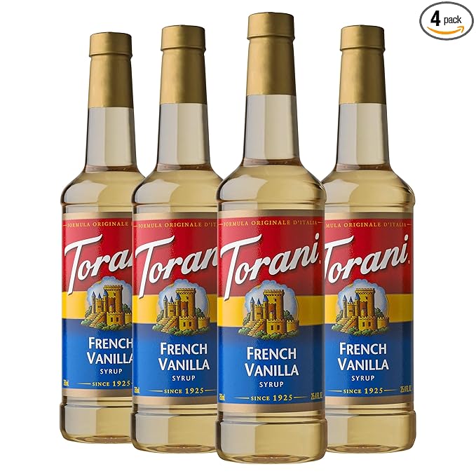 Torani Syrup French Vanilla 25.4 Ounces (Pack of 4)