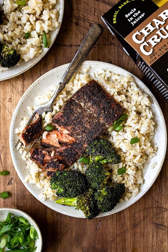Char Crust Dry-Rub Seasonings Ginger Teriyaki | All-in-one seasonings | Perfect for Chicken Seafood Wings Pork | Signature Crust that Seals in the Juices 20 Oz Jar (Pack of 1)