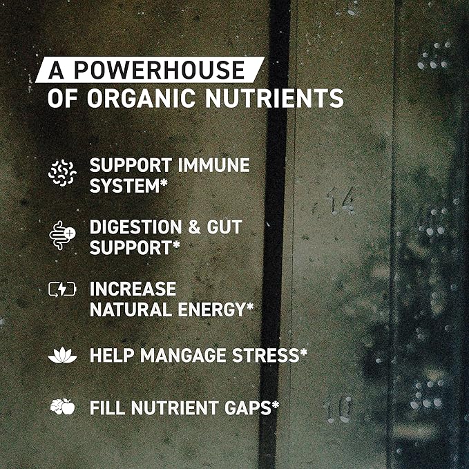 Kaged Organic Greens Superfood Powder Outlive100 Berry Supergreens Apple Cider Vinegar Ashwagandha 30 Servings